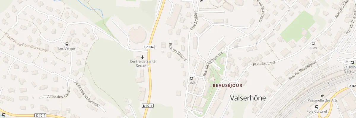 Plan du 1 Rue du Retord à Valserhône