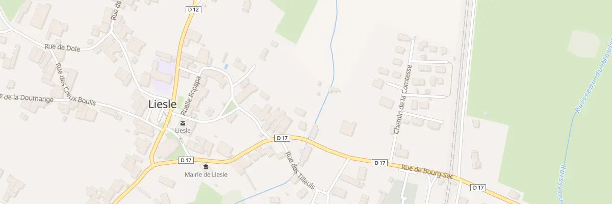 Plan du 23 Rue de Bourg Sec à Liesle