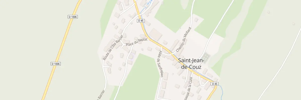 Plan de Saint Jean de Couz à Saint-Jean-de-Couz