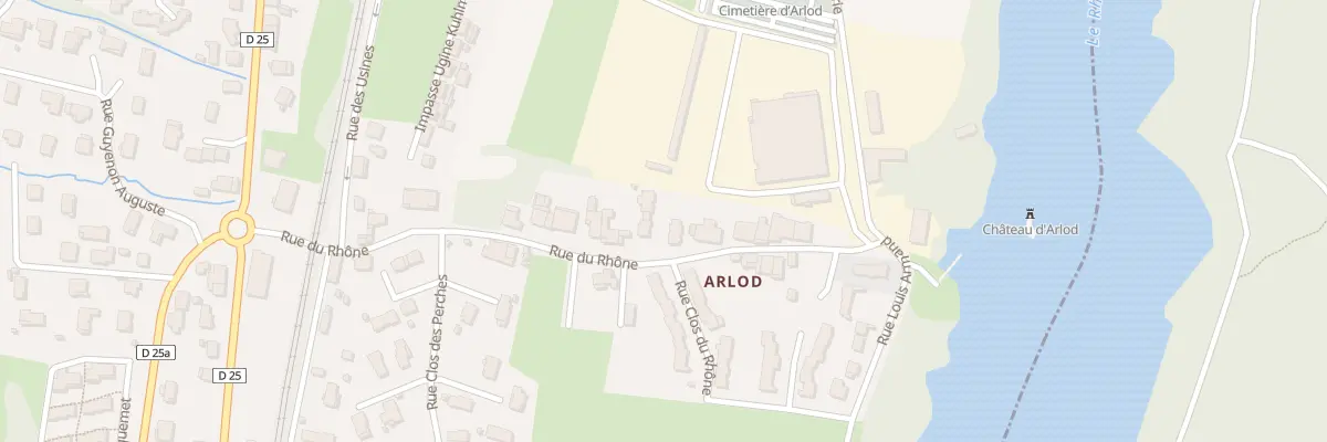 Plan du 319 Rue du Rhône à Valserhône