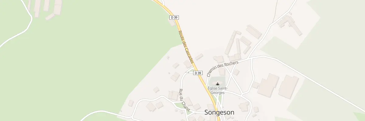 Plan du 5016 Rte des Cascades à Songeson