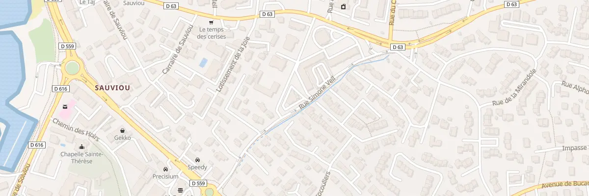 Plan du 227 Rue Simone Veil à Six-Fours-les-Plages