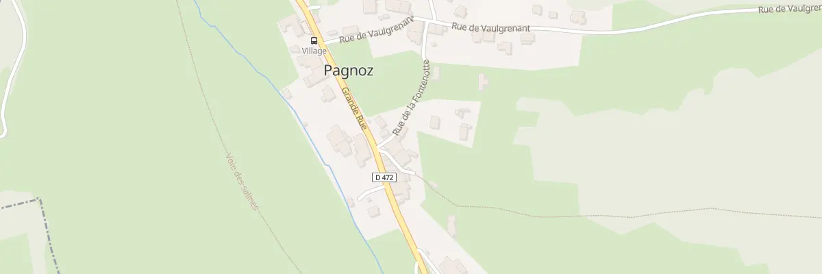 Plan du 4 Rue de la Fontenotte à Pagnoz