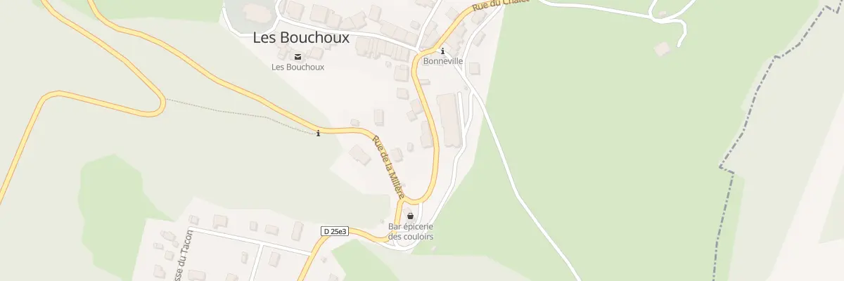 Plan du 12 Rue de la Millère aux Bouchoux