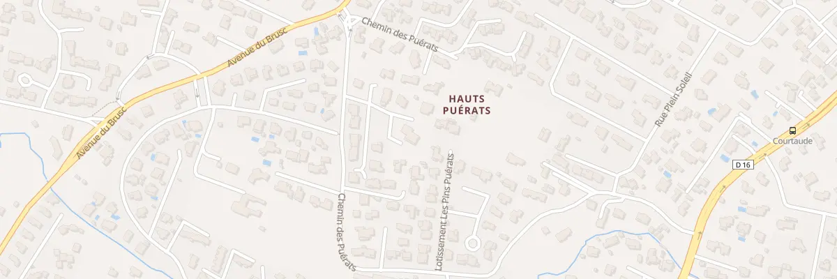 Plan du 696 Che des Puérats à Six-Fours-les-Plages