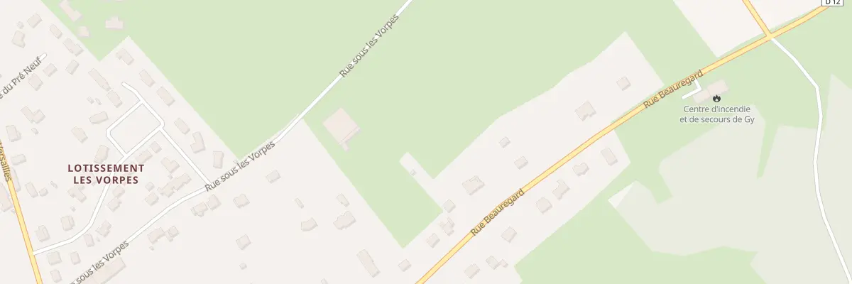 Plan du 41 Rue de Beauregard à Gy