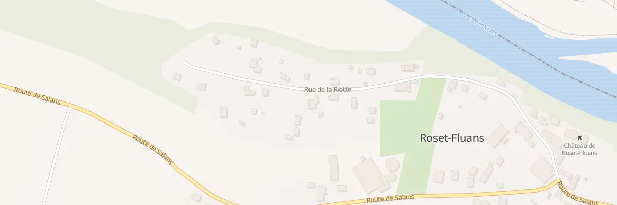 Plan du 31 Rue de la Riotte à Roset-Fluans