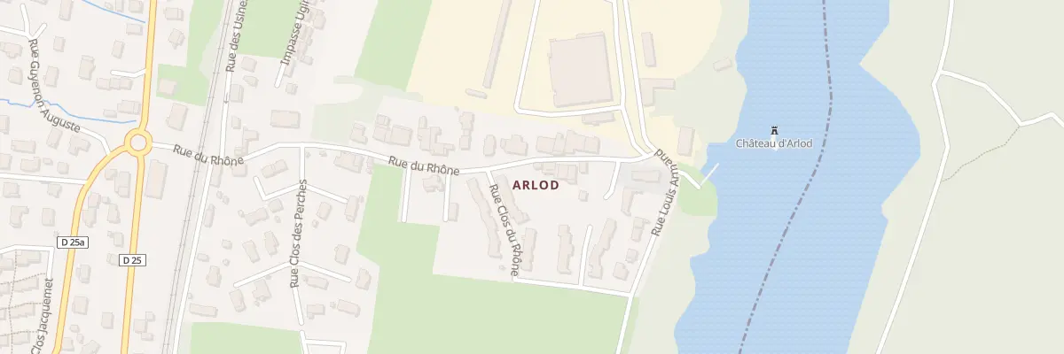 Plan du 376 Rue du Rhône à Valserhône