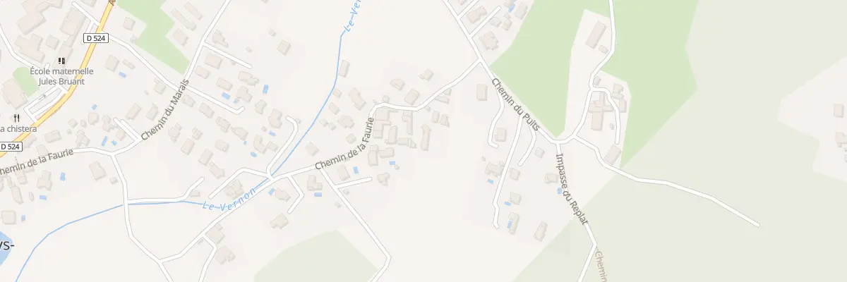 Plan du 696 La Faurie à Vaulnaveys-le-Haut