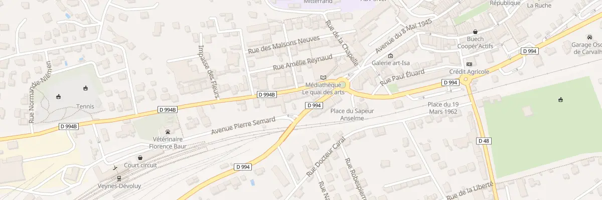 Plan du 14 Bd Gambetta à Veynes