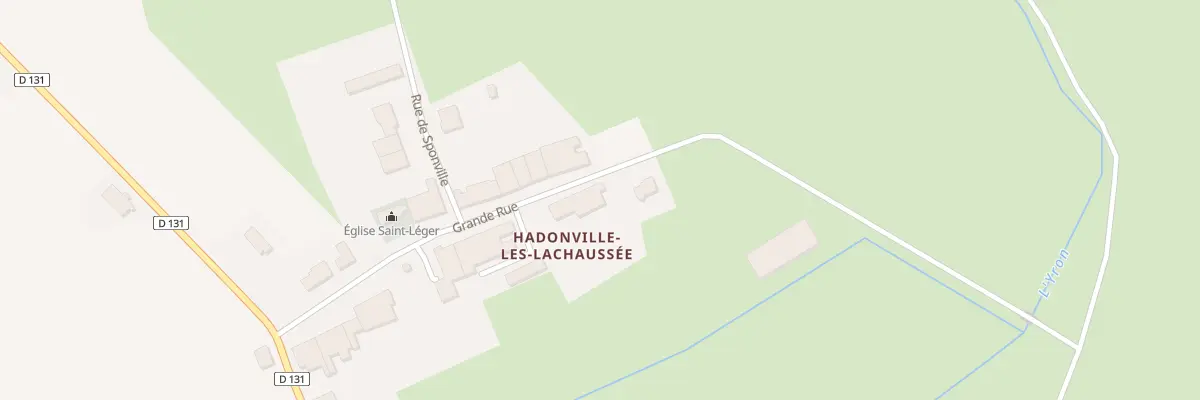 Plan du 14 Gr Grande Rue A Hadonville à Lachaussée