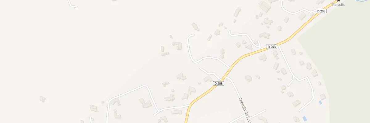 Plan du 203 Paradis à Ollières