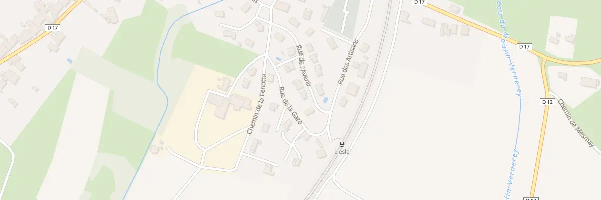 Plan du 10 Rue de l’Avenir à Liesle