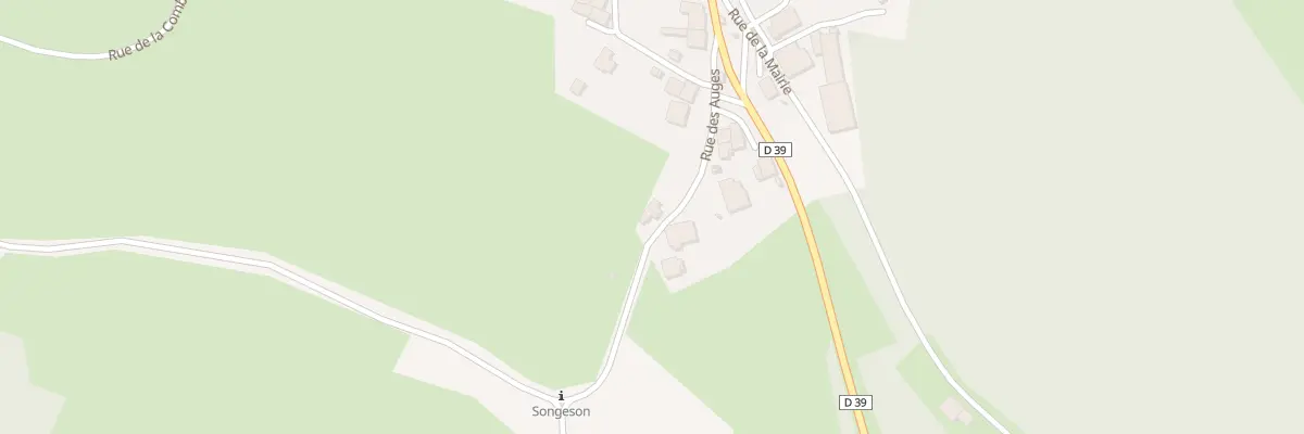 Plan du 5052 Rue des Auges à Songeson