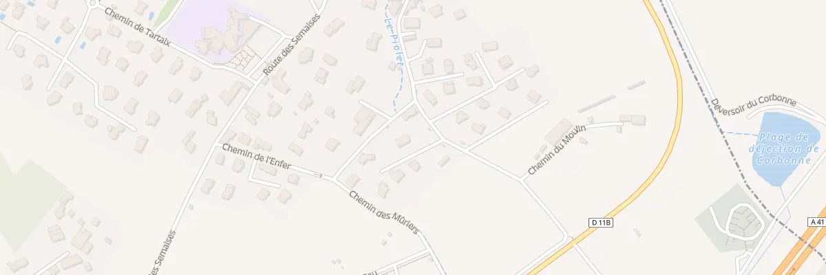 Plan du 250 Che de l’Enfer à Montbonnot-Saint-Martin