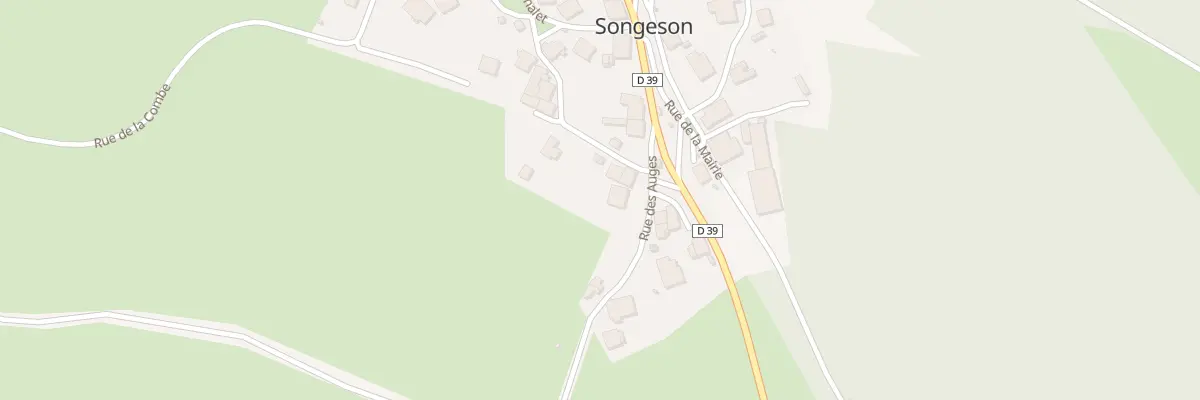 Plan du 5 Rue des Auges à Songeson