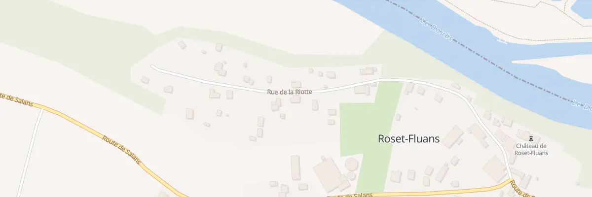 Plan du 29 Rue de la Riotte à Roset-Fluans