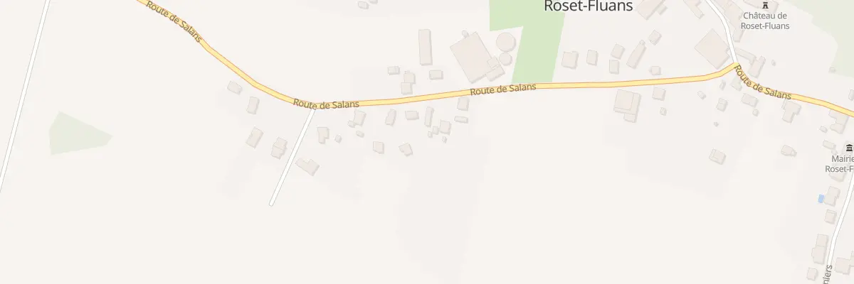 Plan du 43 Rue de Salans à Roset-Fluans