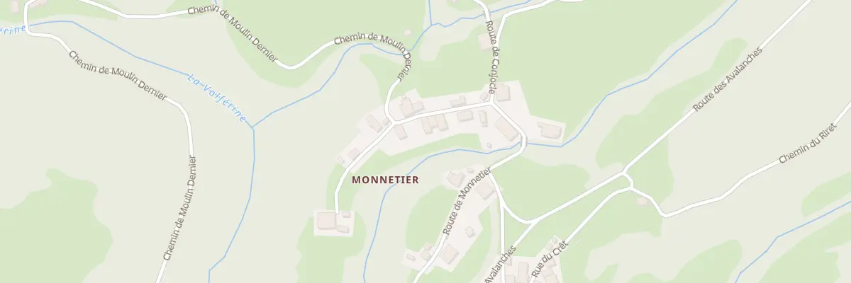 Plan du 1225 Rte de Monnetier à Champfromier