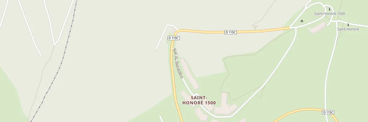 Plan du 107 Rue du Belvedere à Saint-Honoré