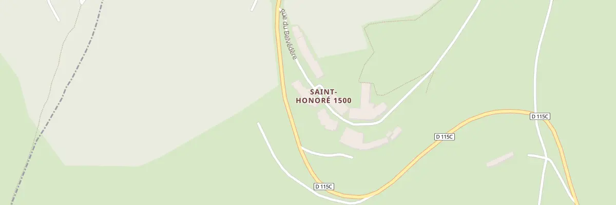 Plan du 200 Rue du Belvedere à Saint-Honoré
