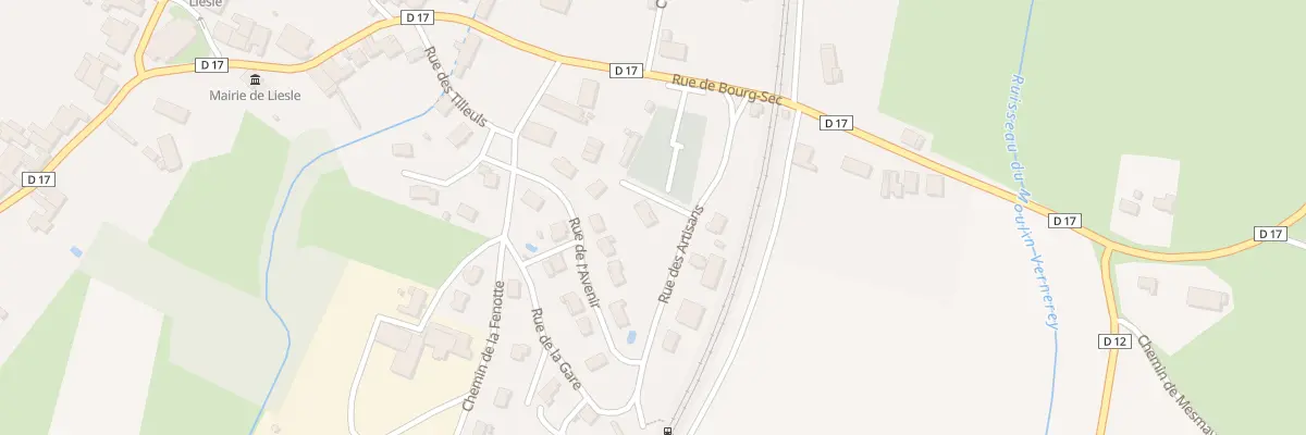 Plan du 4 Rue des Artisans à Liesle