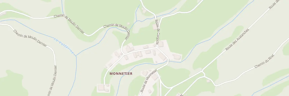 Plan du 1190 Rte de Monnetier à Champfromier
