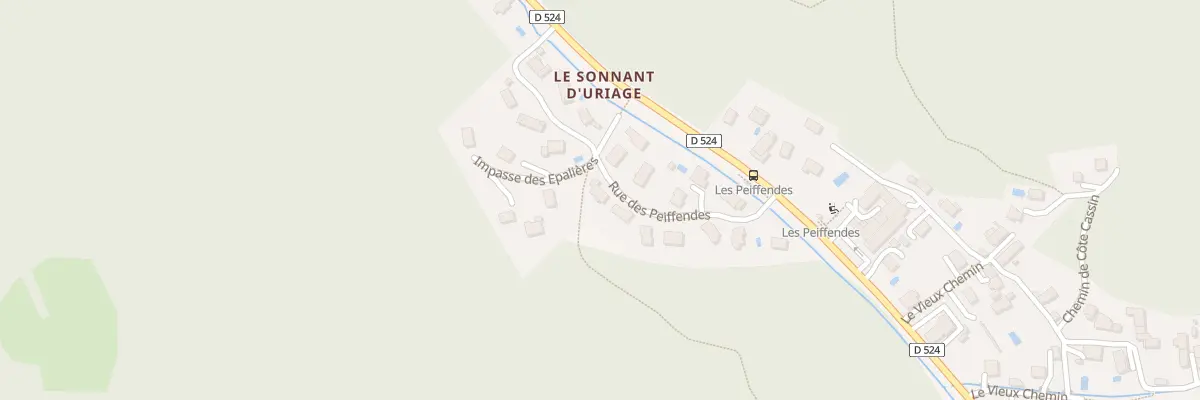 Plan du 153 Rue des Peiffendes à Saint-Martin-d’Uriage
