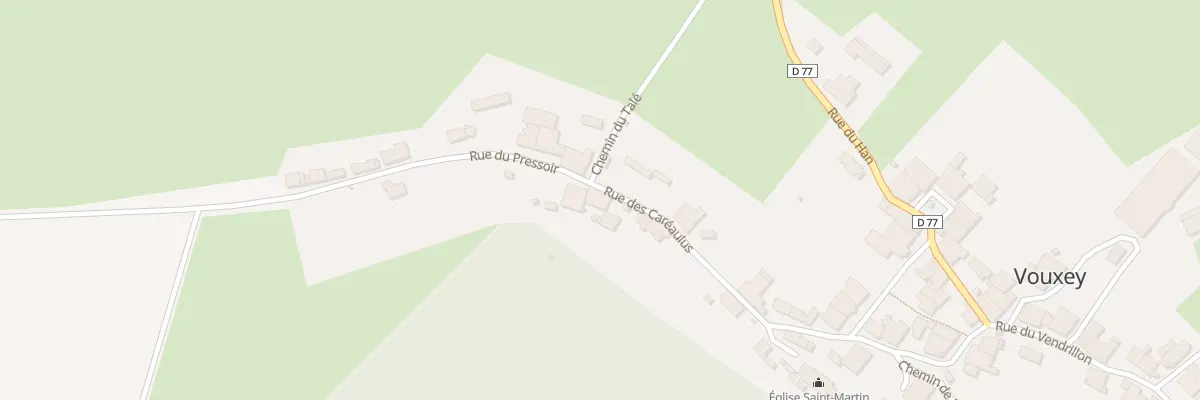 Plan du 7 Rue des Caréaulus à Vouxey