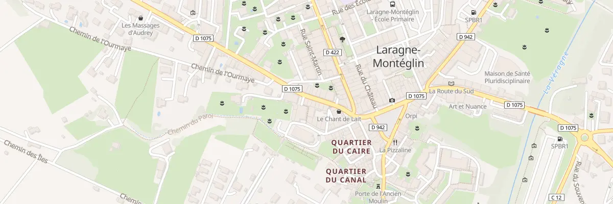 Plan du 21 Rue Louis Pasteur à Laragne-Montéglin