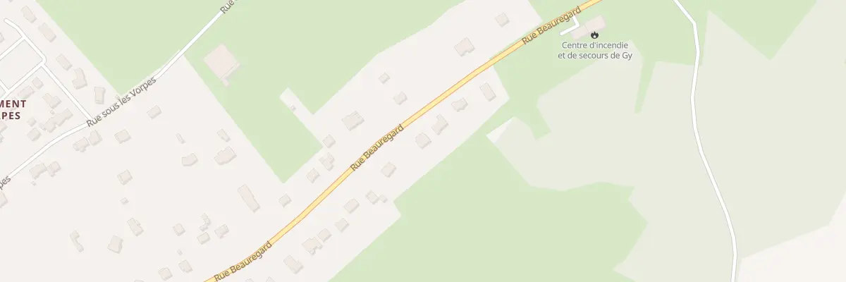 Plan du 40 Rue de Beauregard à Gy