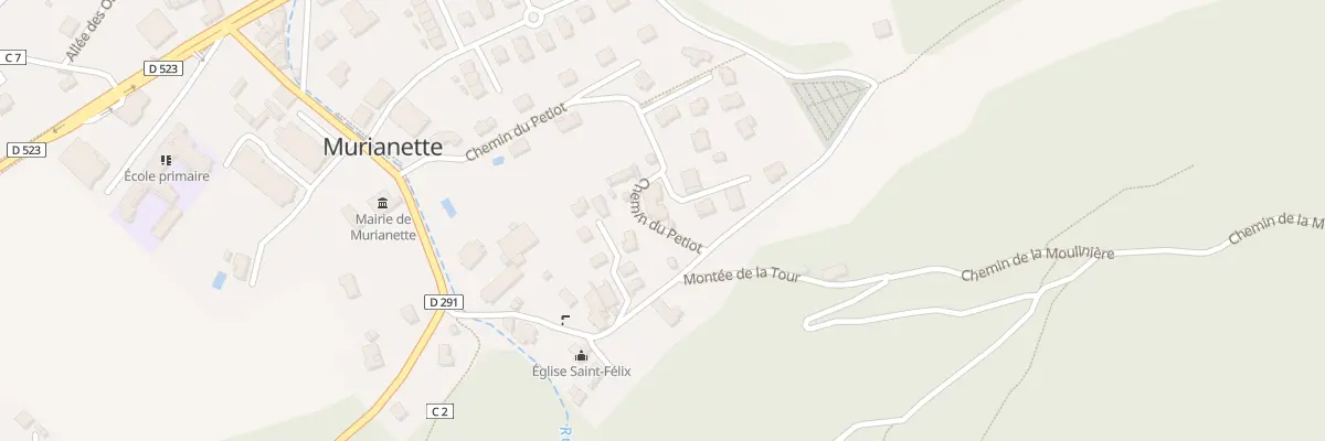 Plan du 383 Che du Petiot à Murianette