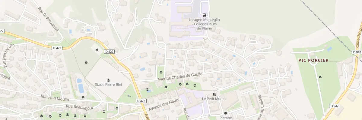 Plan du 3 Rue Elise Chabaud à Laragne-Montéglin