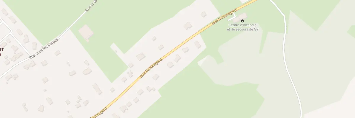Plan du 42 Rue de Beauregard à Gy