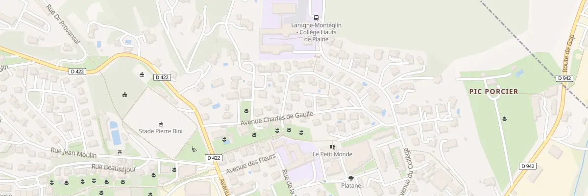 Plan du 2 Rue Elise Chabaud à Laragne-Montéglin