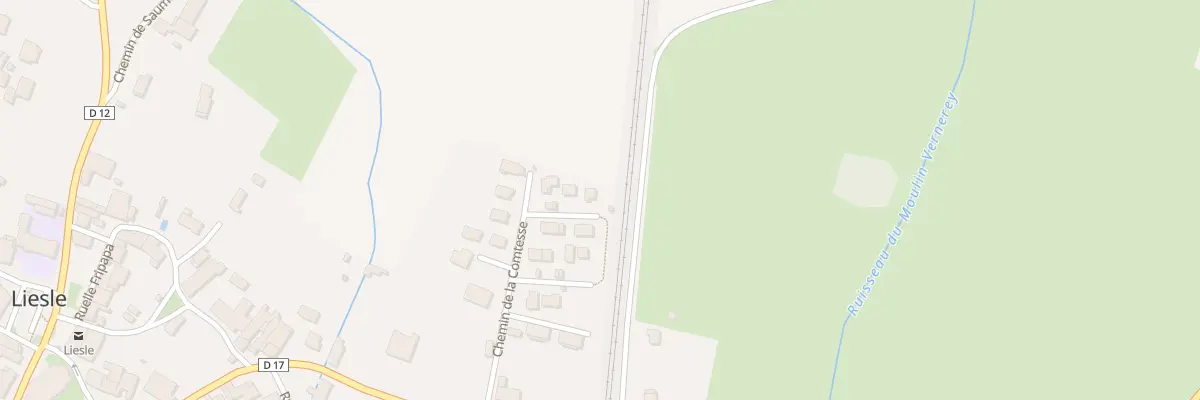 Plan du 6 All des Eglantines à Liesle