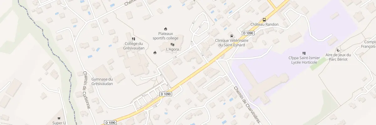 Plan du 1 Pl de l’Agora à Saint-Ismier