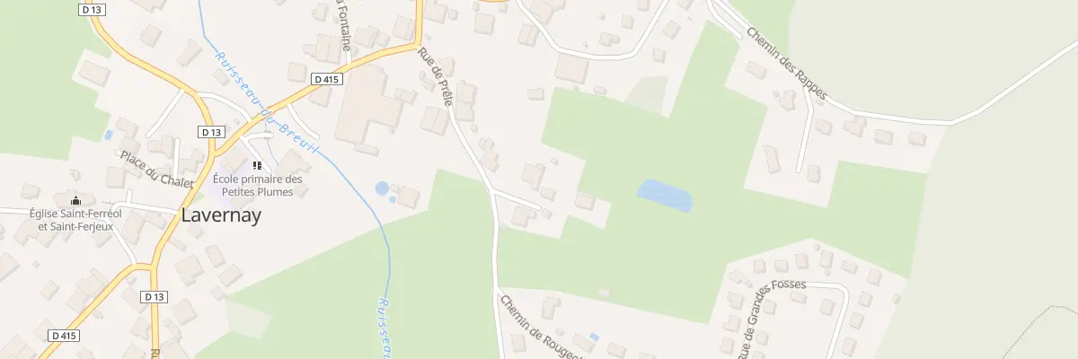 Plan du 11A Rue de Prêle à Lavernay