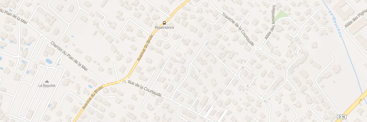 Plan du 414 Rue de la Courtaude à Six-Fours-les-Plages