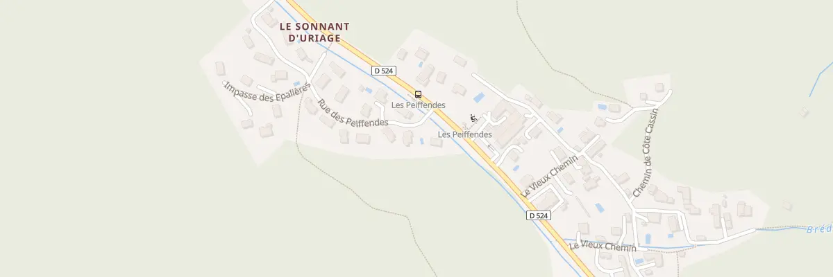Plan du 17 Rue des Peiffendes à Saint-Martin-d’Uriage