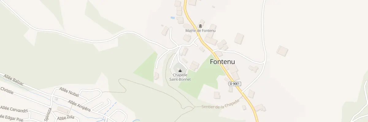 Plan du 11 Rue de la Chapelle à Fontenu