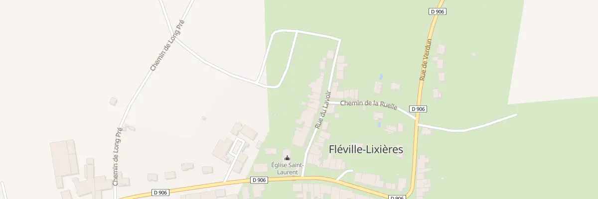 Plan du 8 Rue du Lavoir à Fléville-Lixières