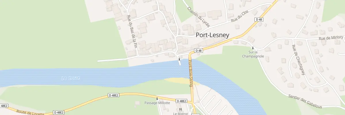Plan du 1 Rue du Port à Port-Lesney