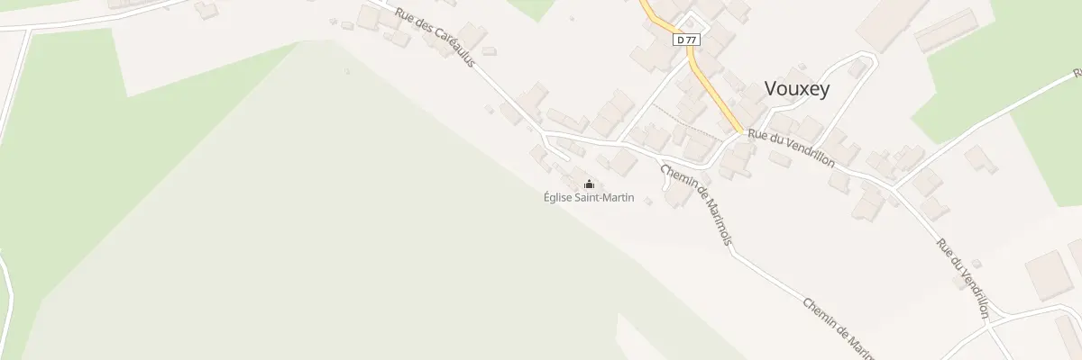 Plan du 1 Pl Duquesnoy à Vouxey