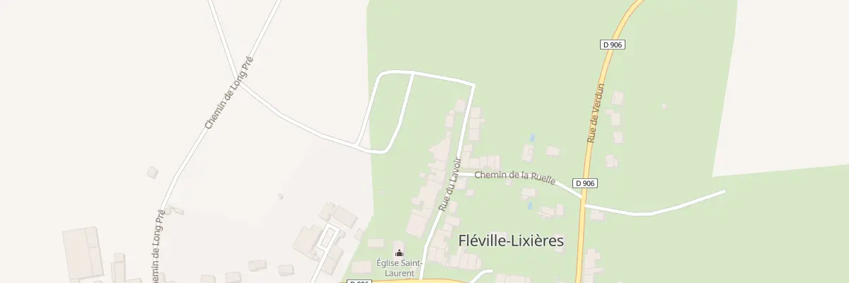 Plan du 14 Rue du Lavoir à Fléville-Lixières