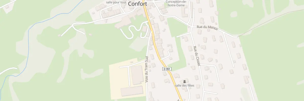 Plan du 5061 Le Village à Confort
