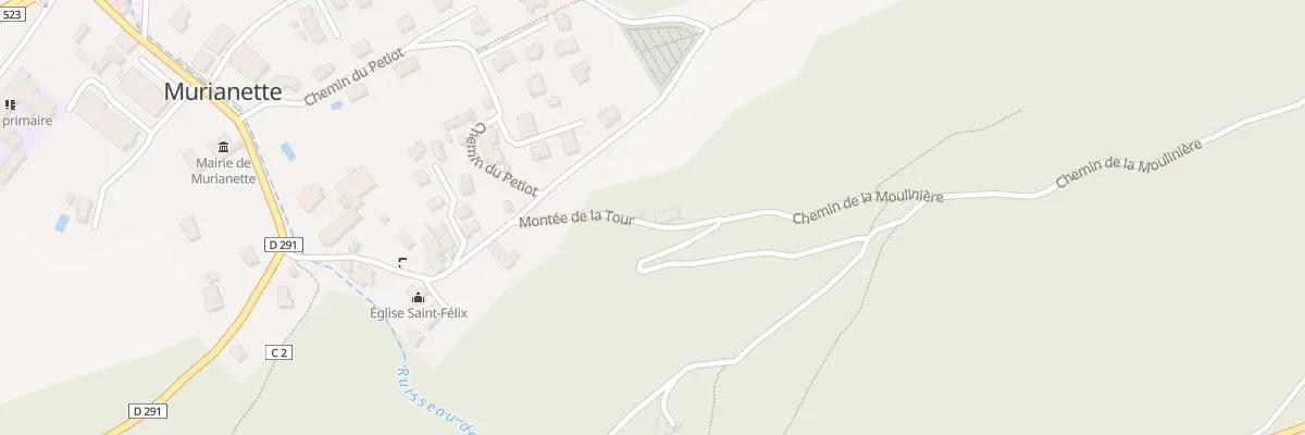Plan du 109 Mte de la Tour à Murianette