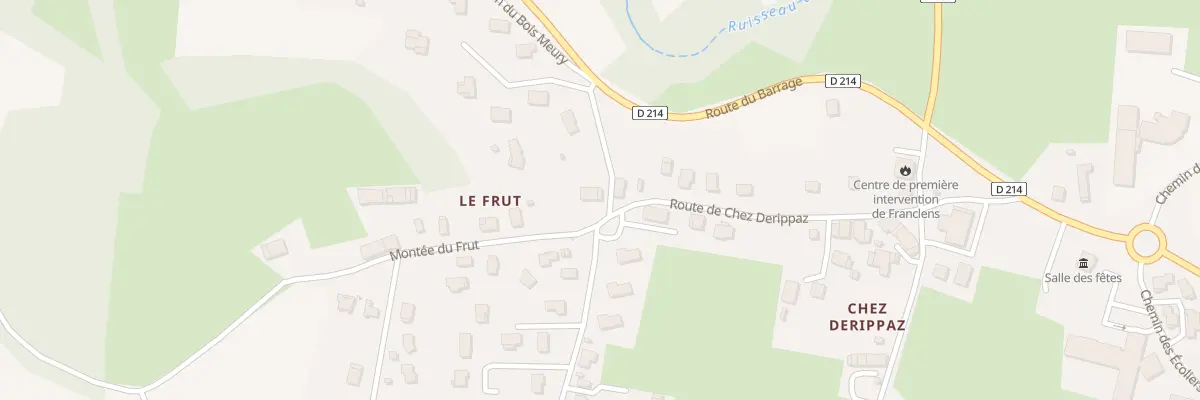 Plan du 1A Che du Bois Meury à Franclens