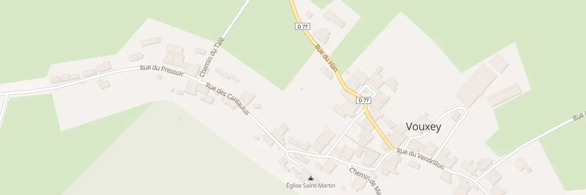 Plan du 7 Ptr Petite Rue sous l’Eglise à Vouxey