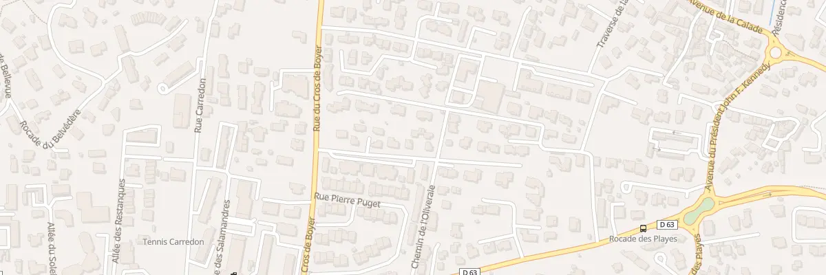 Plan du 222 Rue du Cros de Boyer à Six-Fours-les-Plages
